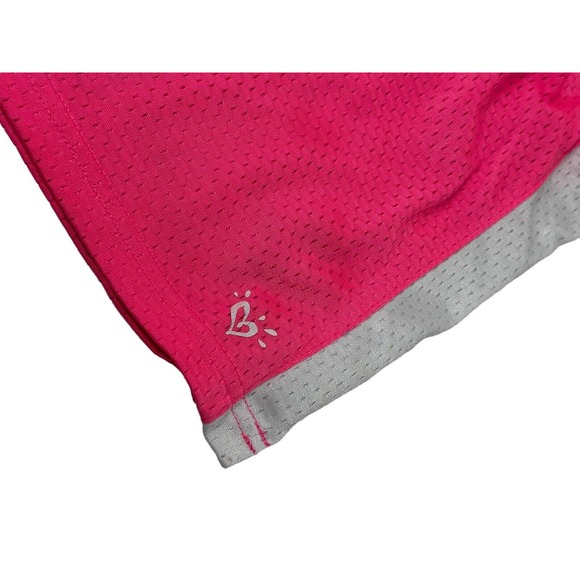 Girls Shorts Mesh Size 14 Justice Pink Grey Sports Gym Bottoms - Picture 7 of 9